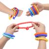 6PCS Sensory Stick Textured Silicone Stretchy Strings Fidget Toys for Calming Down Anxiety ADHD Autism Stress Relief Gifts