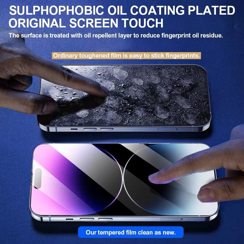 Tempered Glass Screen Protector 1-3Pcs For iPhone X XS XR 11 12 13 14 15 16 17 Pro Max 6 6S 7 8 Plus Protective Glass 2