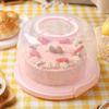 8/10 Inch Cake Container Round Cake Case Food Storage Tray Plastic Cake Box  Homemade Cake