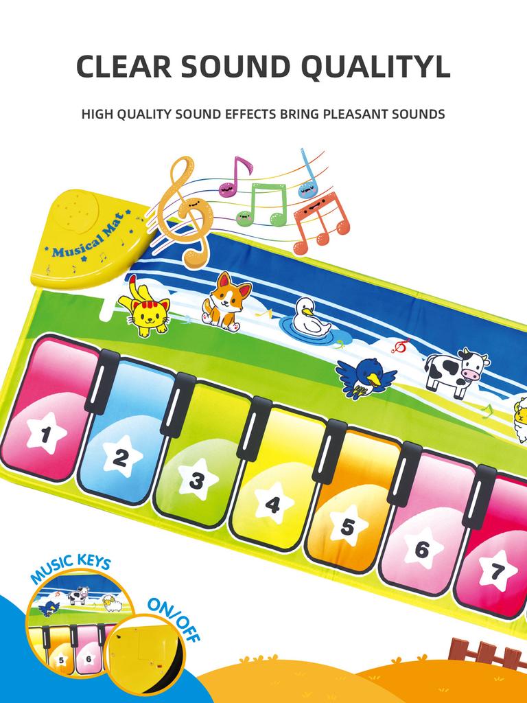 Дошкольное Детское Музыкальное Танцевальное Одеяло Игрушка Раннее Образование Подарок Детская Фортепианная Клавиатура Коврик Игрушка