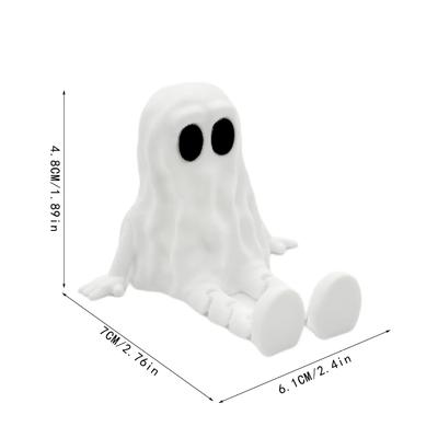 3D-печатный Хэллоуинский призрак, украшение для дома, шарнирный, подвижный, украшение для карнавальной ночной вечеринки, детские игрушки, праздничные подарки