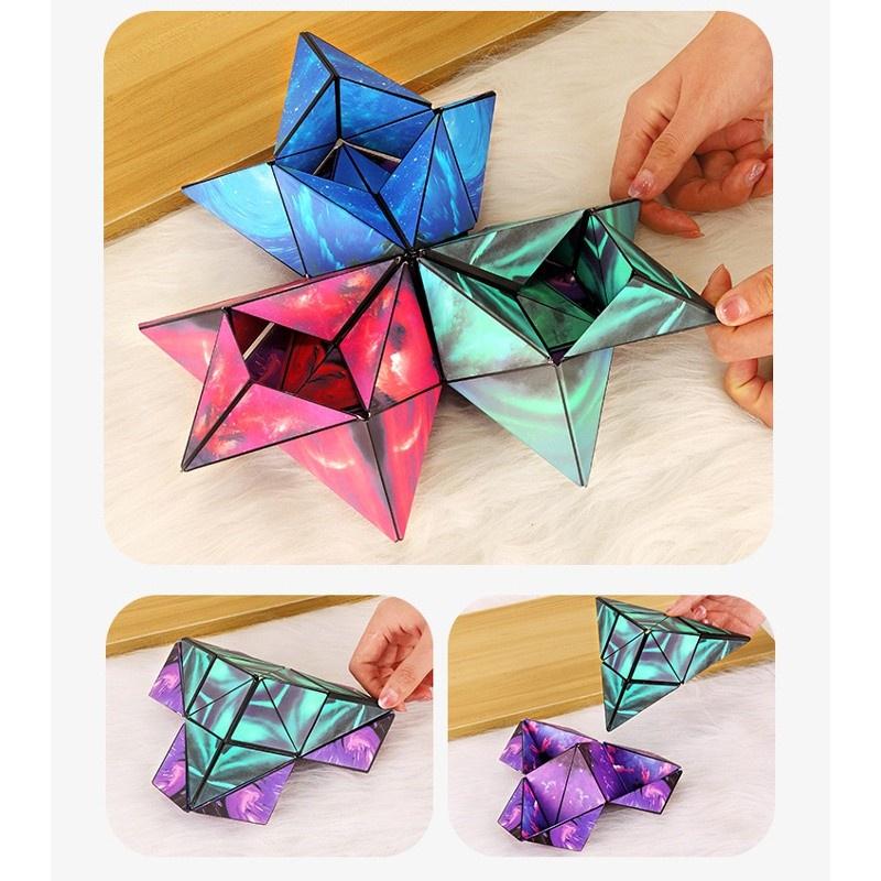 3D Геометрический Куб для Тренировки Мозга Детей Пластиковый Материал 6x6x6см 4 Цвета