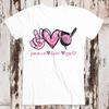 230 г/м² 100% хлопок Peace Love Golf Player Sport Lovers Style Design Top Art Retro Tee Бестселлер Футболка 8993