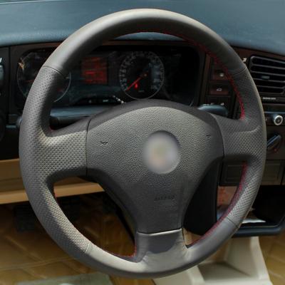 Оригинальный чехол на руль автомобиля «сделай сам», для Volkswagen VW Jetta 5 2006-2010, старая кожаная оплетка Jetta для руля