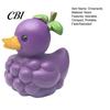 Unique Gifts for Friends Adorable Fruit Duck Figurine, Resin Apple Strawberry Peach Banana Sculpture, Mini Children Room Ornaments Desk Decor