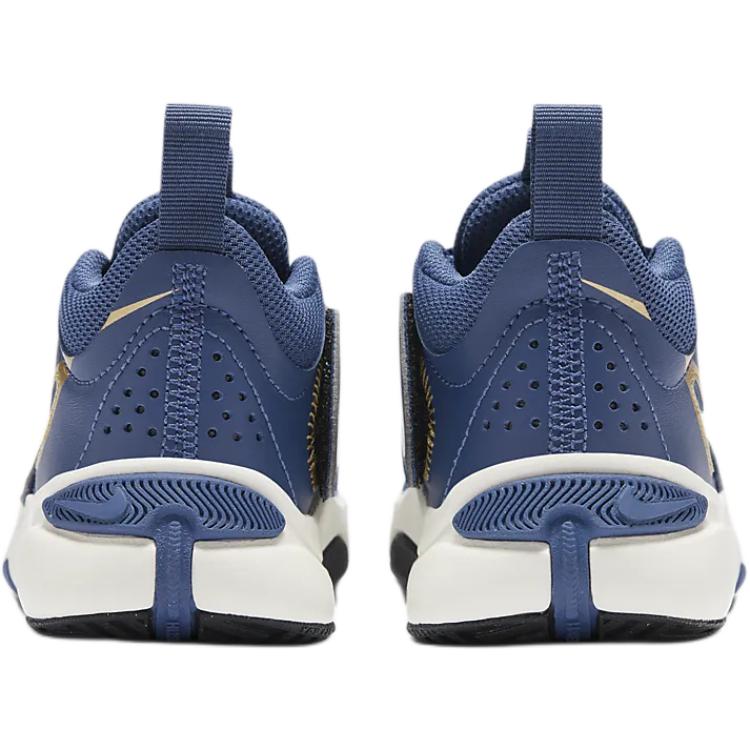 Nike Team Hustle D 11 Abrasion Resistant Mid top Children's Basketball Shoes Blue Children Aged 3 7 Years Old FZ7296-400