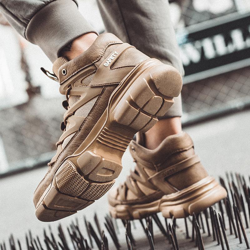 Качественные рабочие ботинки, мужская антистатическая, противопрокольная, противоударная защитная обувь, мужская водонепроницаемая неразрушимая обувь, зимняя обувь