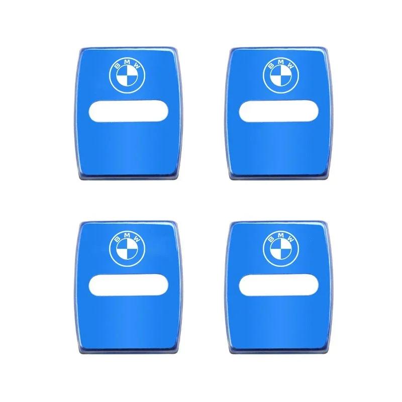 For BMW E46 E90 E60 F30 F10 E39 E36 F20 G30 G20 E87 E92 E91 E30 4Pcs Car Door Lock Buckle Protective Covers Zinc Alloy Cover