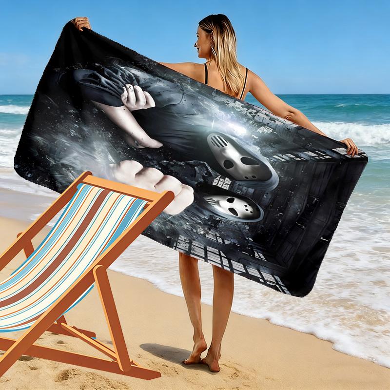 Angerfist Print Beach Towel, Large Soft Quick Dry Towel for Beach Camping Swimming