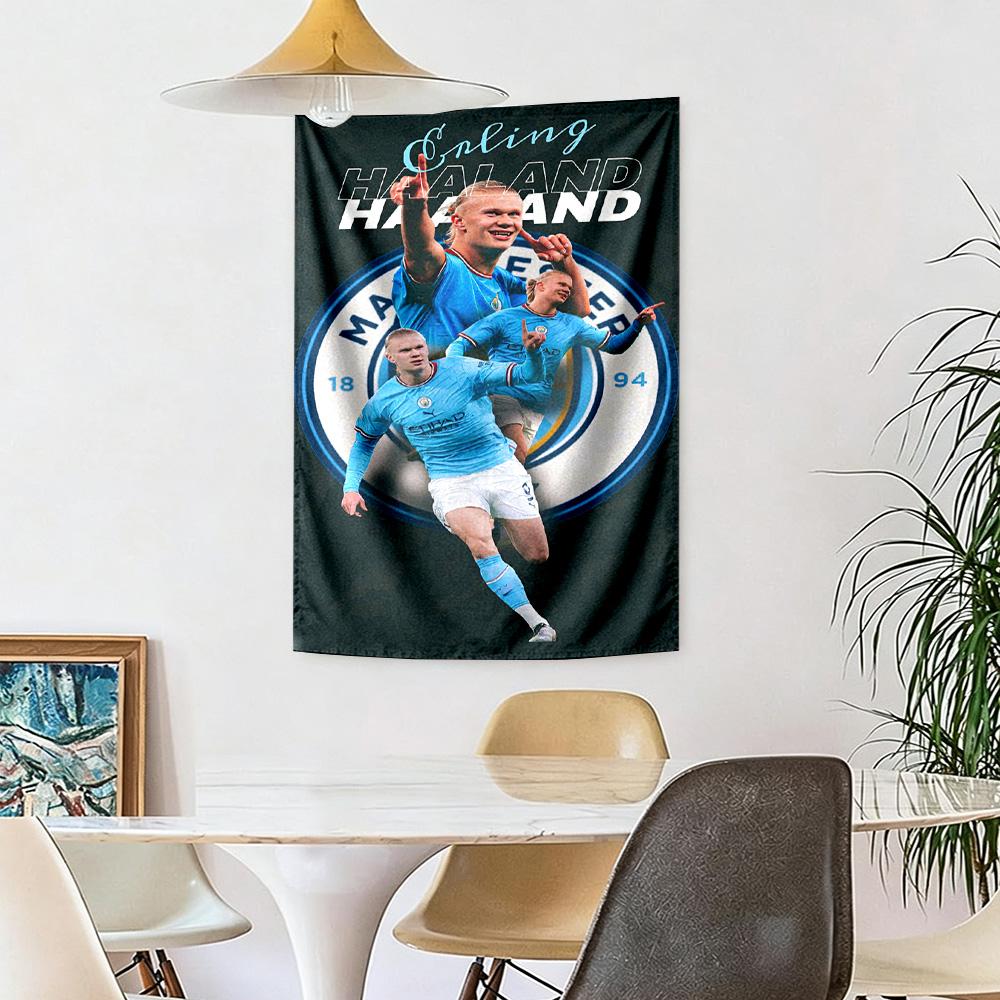 Blue Haaland Wall Decor Tapestry Art For Pet Memorial Birthdaywedding Party Backdrop Family Gift