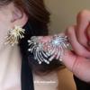 Серебряные серьги-гвоздики со звездчатым жемчугом — элегантный, легкий роскошный дизайн для женщин.