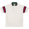 Gucci Cotton Jersey Polo With Web 'White' Men's 713997-XJETR-9088