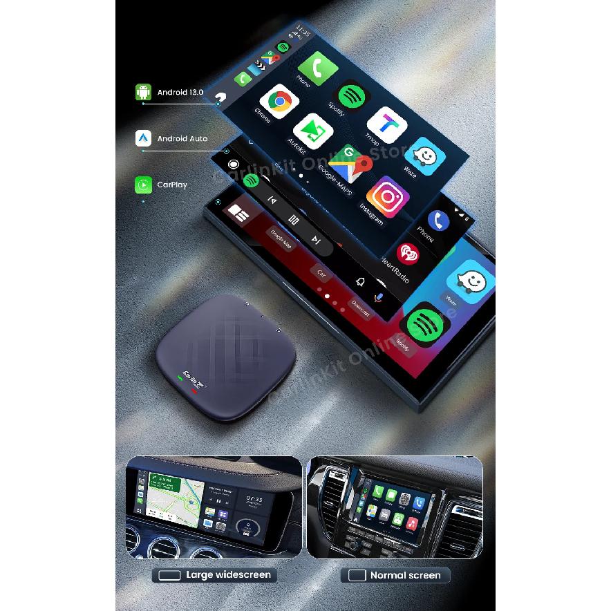 Carlinkit Android 13 Carplay Ai Box 8GB 128GB QCM6125 8-ядерный CarPlay Android Auto Беспроводной для Онлайн ТВ Netfilx Youtube IPTV
