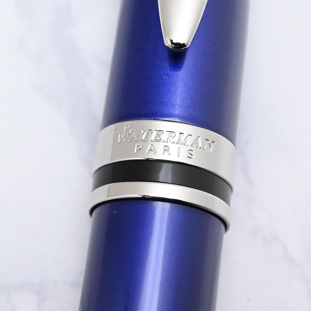 Waterman Ballpoint Pen Expert Essential Dark Blue CT Fine Point Gift Box Genuine Imported Product 2093761 Oil-based