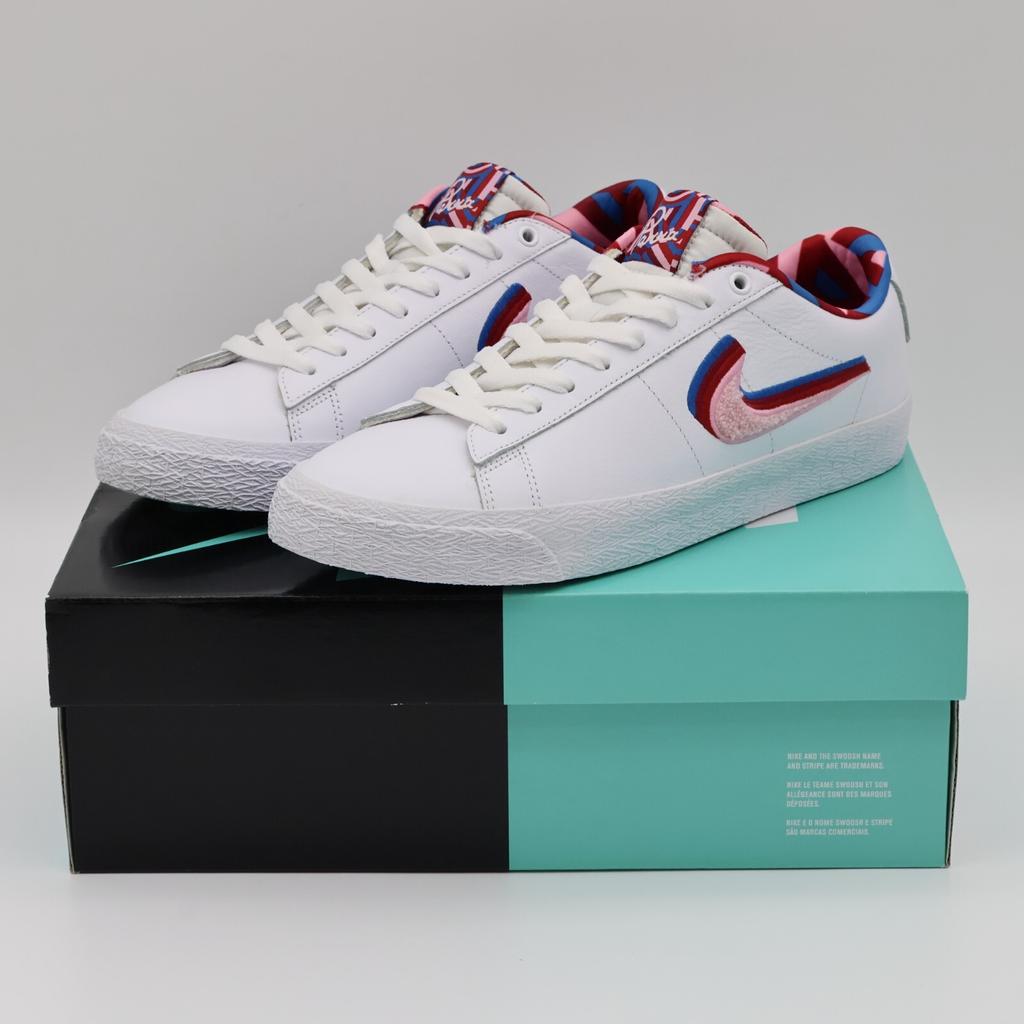 CN4507-100 Parra Nike SB Blazer Low Белый Красный Розовый (Мужской)