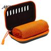 Quick Cooling Towel with Case Carrying Case, 30x80cm Instant Microfiber Ice for Gym Fitness Towel, Portable Drying Workout Yoga Running Sports