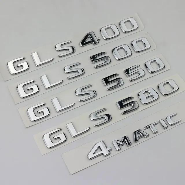 ABS 3D хромированные буквы для автомобиля, эмблема, логотип, наклейки Mercedes Benz GLS 63 AMG 400 450 500 550 580 X167 X166, аксессуары