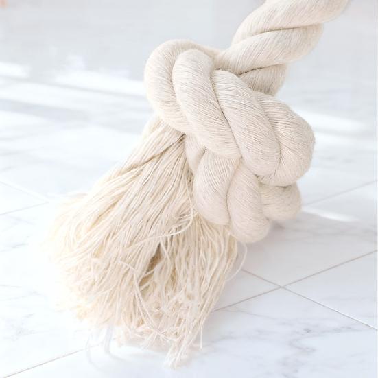 Игрушка-пищалка для собаки, мягкая плюшевая игрушка для собаки с узлом из веревки для щенков, маленьких, средних, крупных собак, для чистки зубов, от скуки