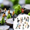 27x 1/87 Миниатюрные фигурки железнодорожников Сцены Реквизит Коллекционный Настольное украшение Ручная роспись для