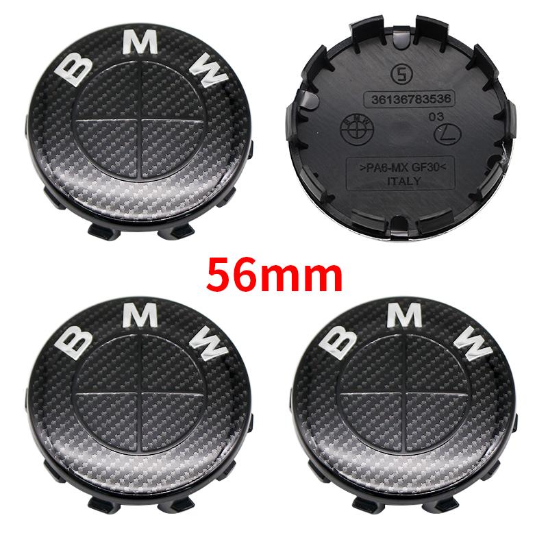 BBJX7 7Pcs Full Black Carbon Fiber Pattern Emblem Set for BMW Hood Trunk Wheel Steering Badge 82mm 74mm 68mm 56mm E90 F10 F30 Tuning