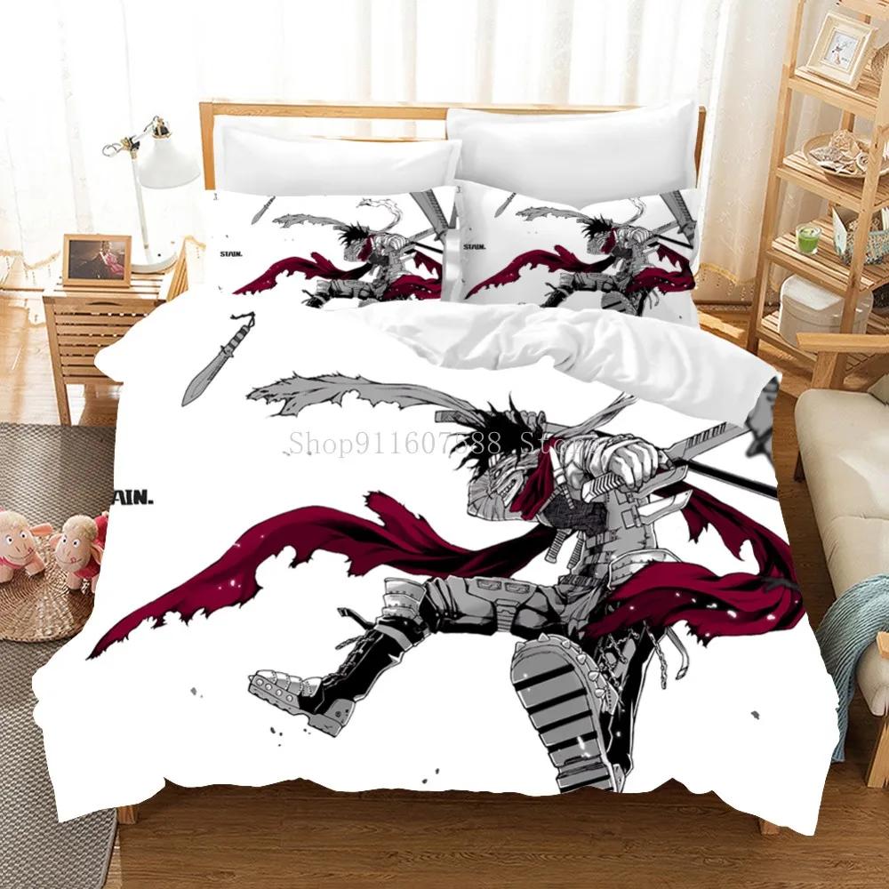 Anime My Hero Academia Printed Bedding Collection Cartoon Duvet Covers Pillowcases Comforter Bedding Collection Bedclothes With Bed Linen