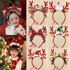 Children's Christmas Reindeer Headband - Cute Holiday Hair Accessory for Photos