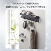 NASSIA Key Hanger, Wall-Mounted, Heavy-Duty Capacity, Key Holder, Storage, Small Item Organizer, Wall-Mounted Shelf (Black)