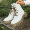 Модная платформа Женские ботильоны на шнуровке 2025 Зимняя новая обувь Классические повседневные кроссовки Модные ботильоны Спортивные Zapatillas De Mujer