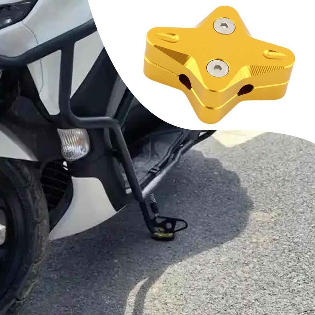 Aluminum Alloy Kickstand Sidestand Extension Enlarge Plate Pad, Motorcycle Side Stand Foot