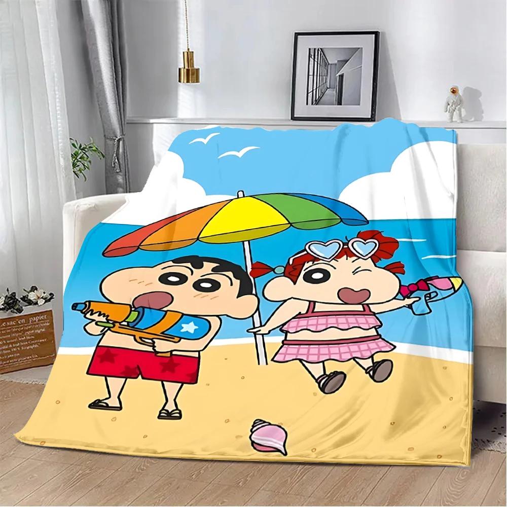 Crayon-ShinS chanS Printed Blanket Picnic Blankets Warm Blanket Soft and Comfortable Blanket Home Travel Birthday Gift