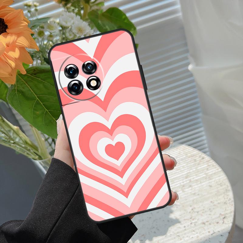 Latte Love Тоннель Коричневое Сердце Чехол Для OnePlus 10 Pro 15 13 12 11 13T 15R 13R 10R 10T 8T Nord CE 5 4 2 3 Lite N20 N30 Обложка