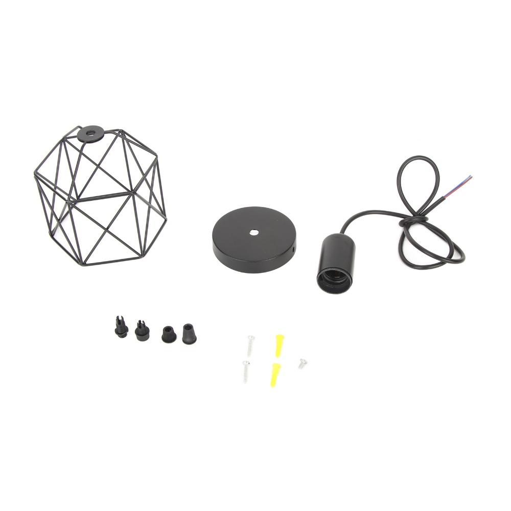 E26 E27 Base Ceiling Chandelier Black Ceiling Lamp Industrial Style Pendant Light Kitchen Island