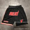 Баскетбольные шорты Miami Heat Мужские Городские Белые Черные с Радужным Принтом Спортивная одежда для Тренировок Хлопковые Атлетические Брюки