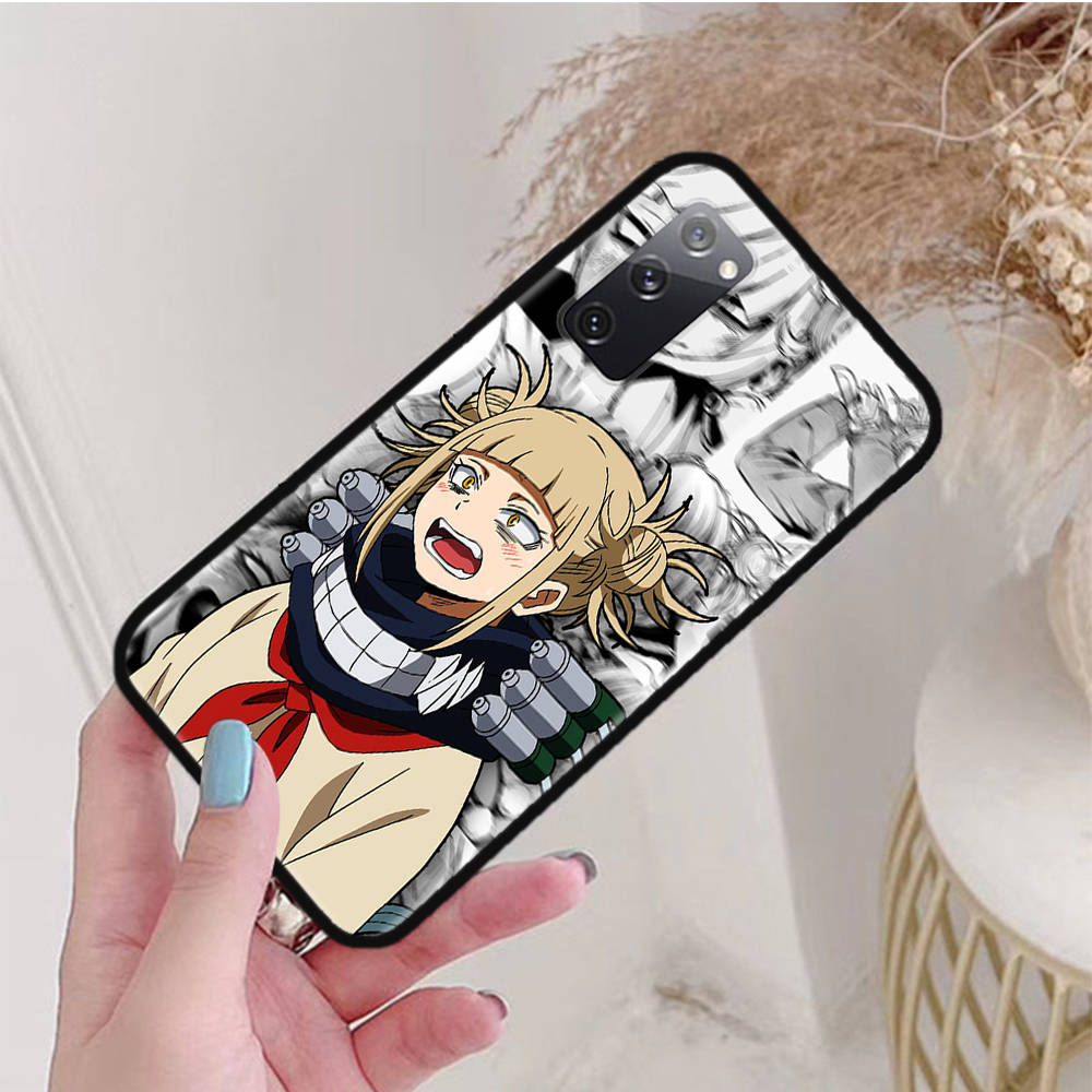 Черный чехол для Xiaomi Poco X6 X4 M5 M6 F5 F6 C65 C55 C50 C51 C40 Pro Redmi 14C A3X 13C 12C 11T 10A 9C Note 7 6 8A Plus W-52 Academia Himiko Toga