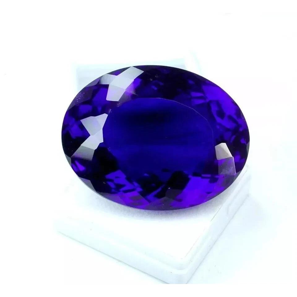 Natural 300 Ct Brazilian Blue Topaz Oval Cut Certified Loose Gemstone