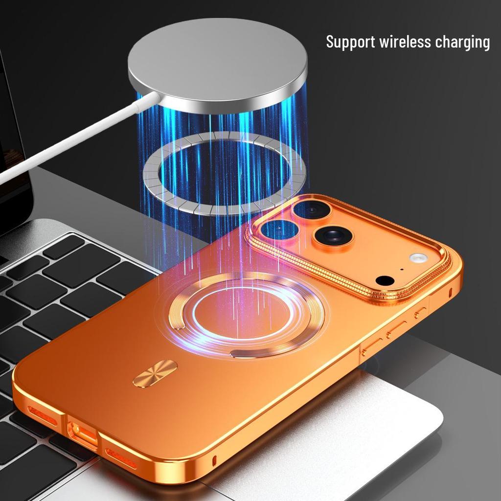 Чехол-книжка с магнитной застежкой Apple iPhone 17 Pro Max - Противоударный металлический щит для iPhone 16 Pro