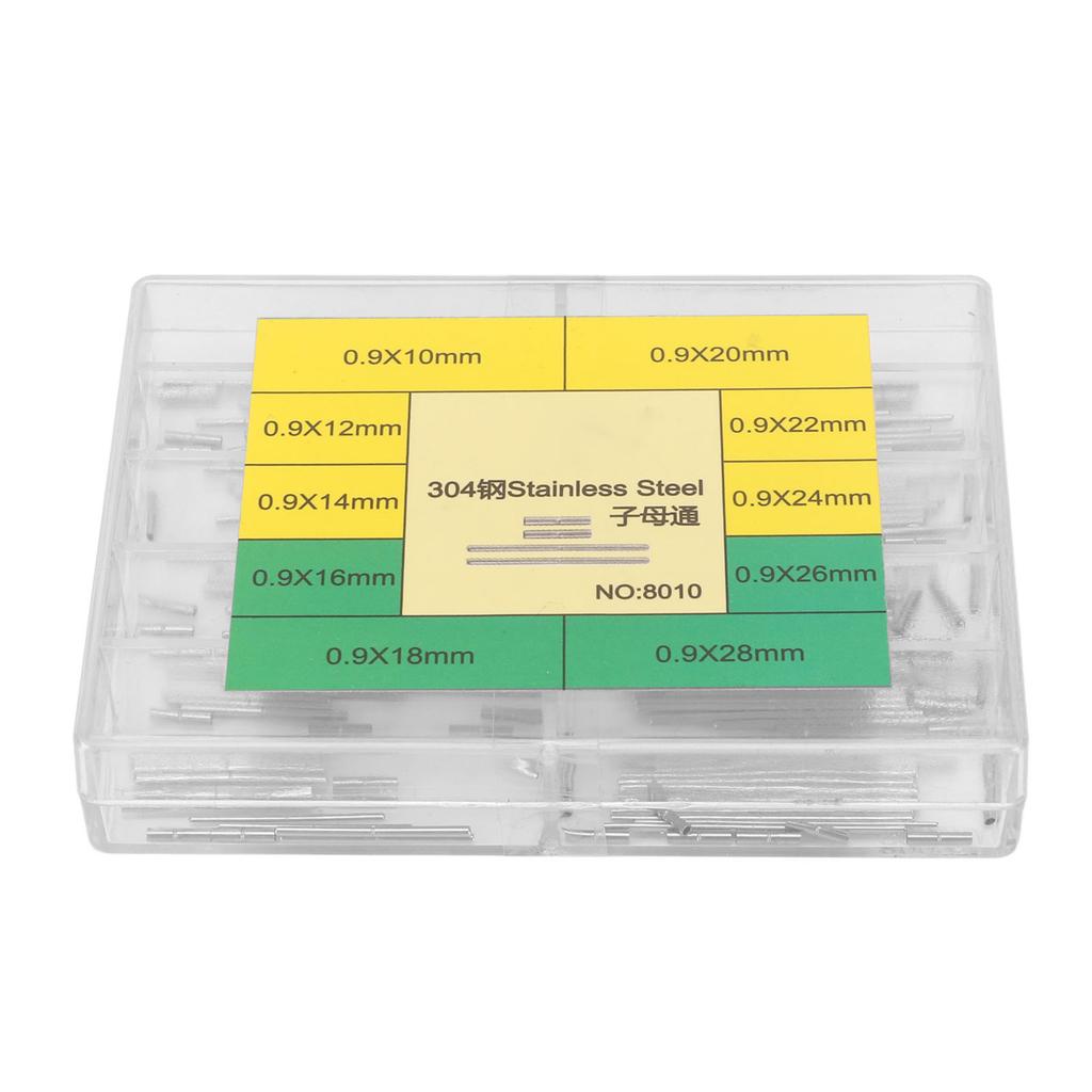 Watch Notched Tubes and Pins Set Watch Band Strap Tube Pin Assortment Kit Repair Accessory for
