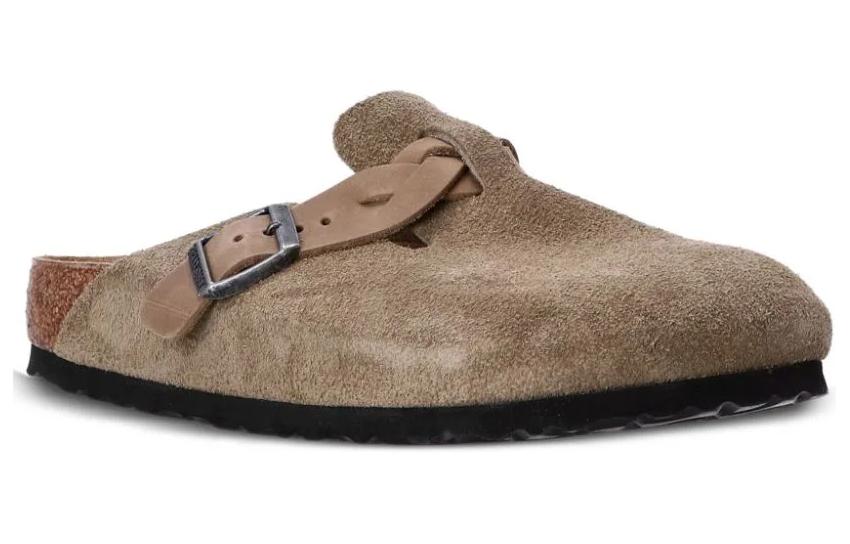 Бостон Birkenstock Плетеный Замша Узкая 'Тауп' Женская 1026694