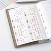 Hobonichi Techo TSUKI no IRO / Прозрачные круглые наклейки (3,5 мм) Аксессуары для планера
