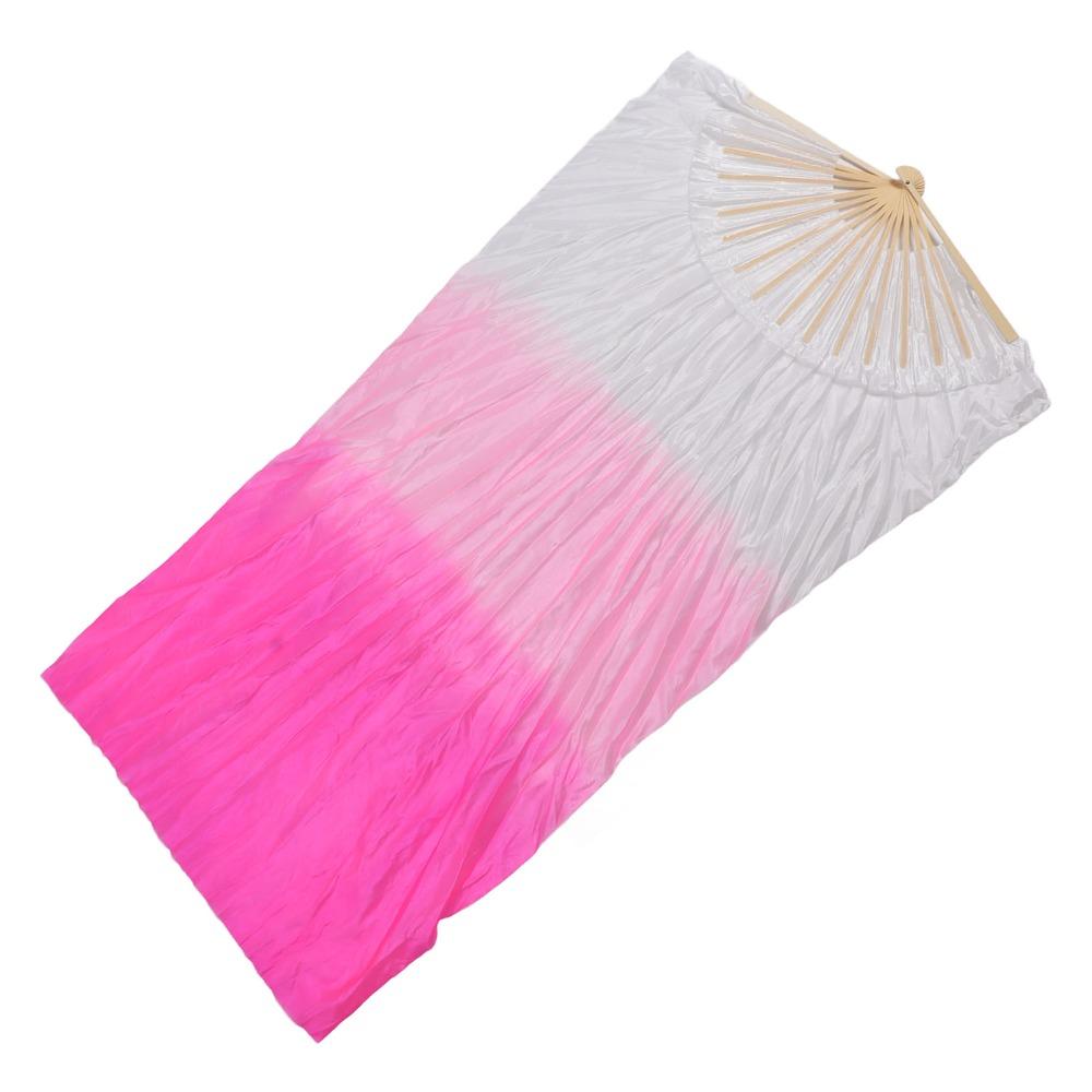 1 Pair Foldable Fan Dance fan veils Handmade Fan Silk dance fan Dance fan Performance Fan