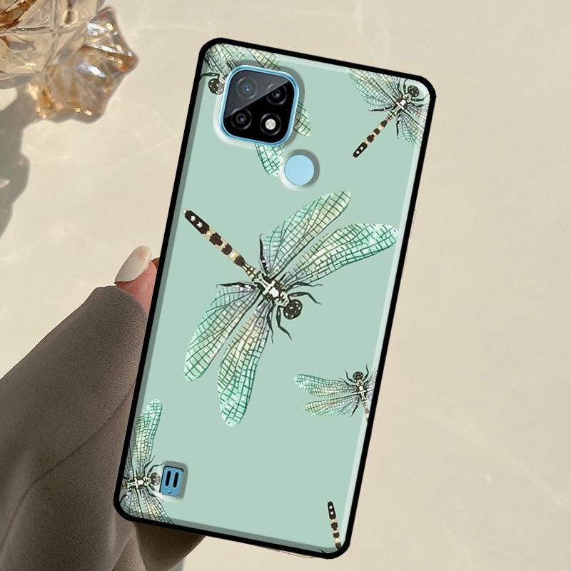 Чехол с рисунком Насекомые для Realme GT 7 Pro GT 6T 6 5 C67 C61 C55 C53 C51 C21Y C25S C75 10 11 12 13 14 Pro Plus