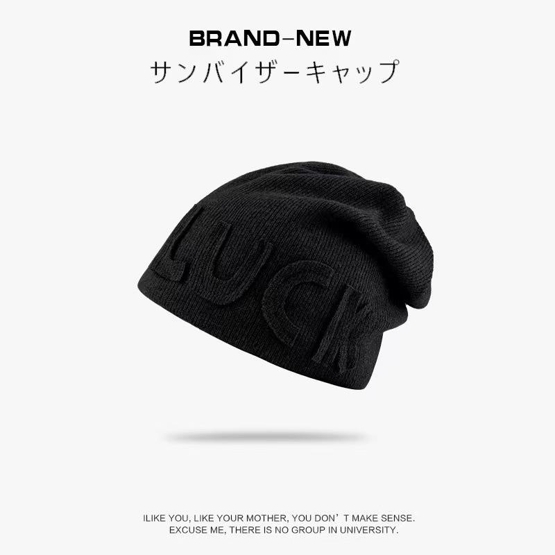 Мужская зимняя ветрозащитная, холодостойкая и теплая шерстяная вязаная шапка супертолстая утолщенная шапка-бини для большой окружности головы