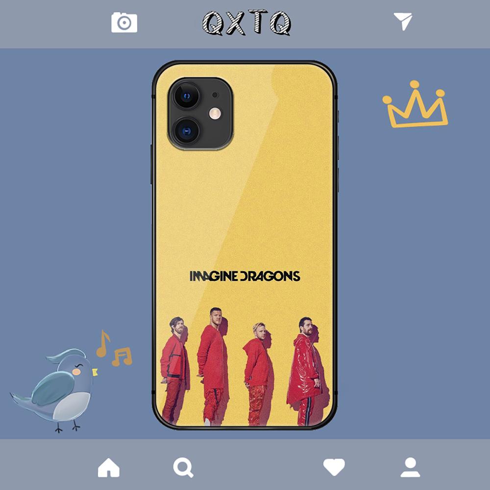 Чехол для iPhone Samsung Galaxy Redmi Note S 17 16 15 14 13 20 24 25 54 Pro Max Ultra Fe с закаленным стеклом, рок-группа Imagine Dragons