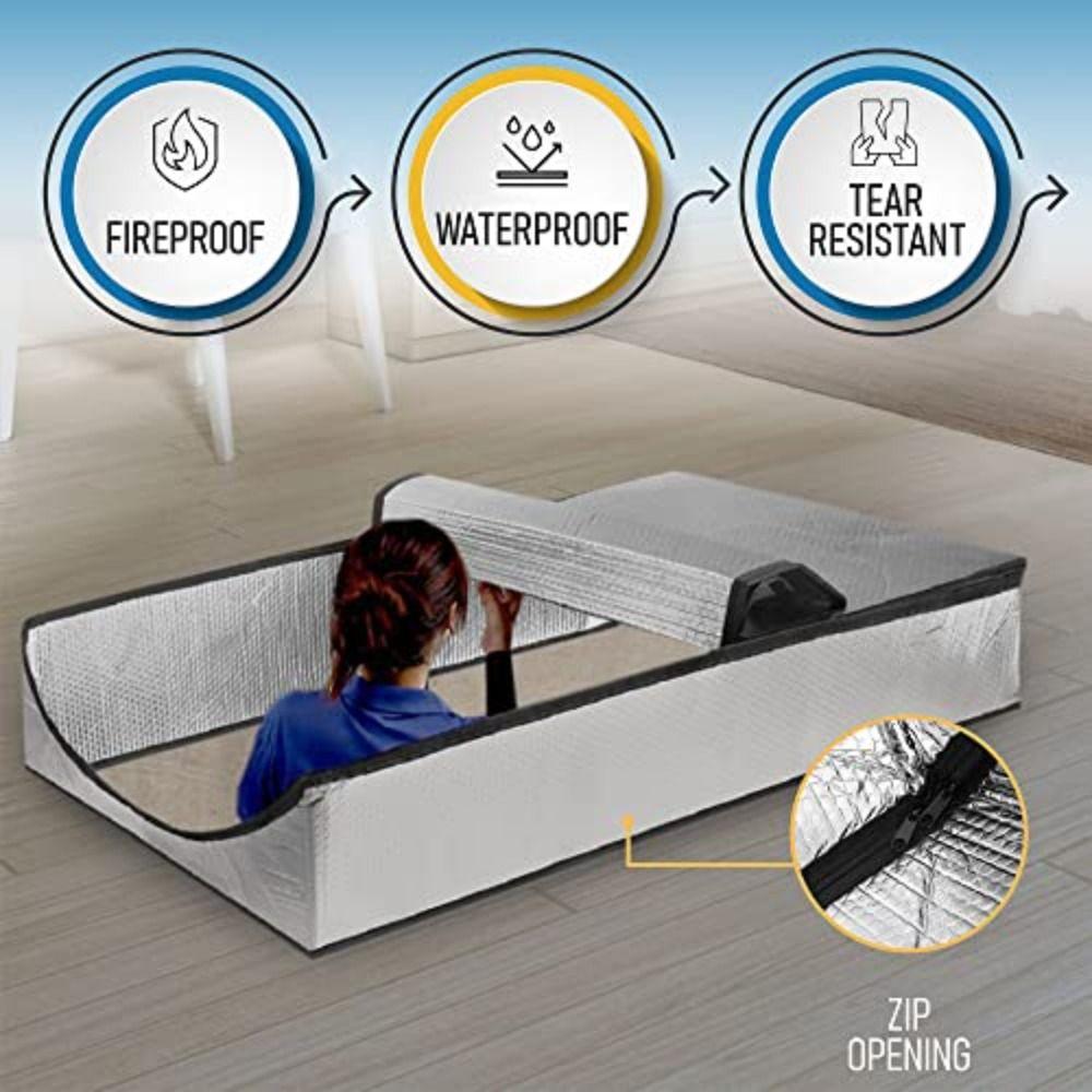Waterproof Attic Dust Cover Fireproof Seal Insulation Sleeve Attic Door Insulation Cover Home