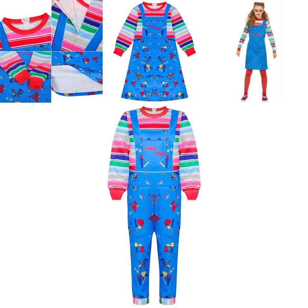 Уютный детский костюм Чаки по лицензии Child's Play для девочек и мальчиков, для переодевания