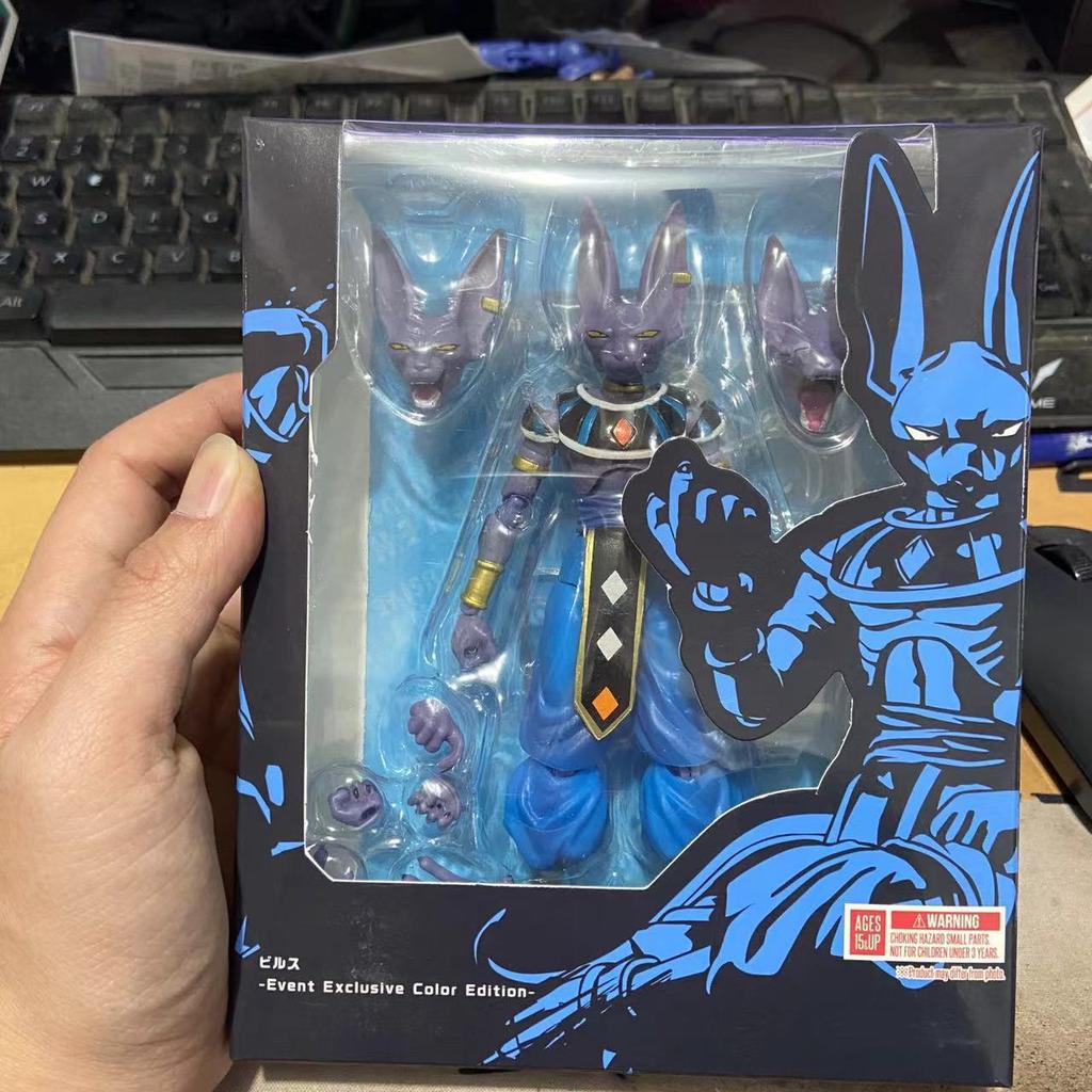 14cm Boxed Anime Figure Shf Dragon Ball Z Beerus Super God of Destruction Action Figures PVC Collection Model Toys Gift