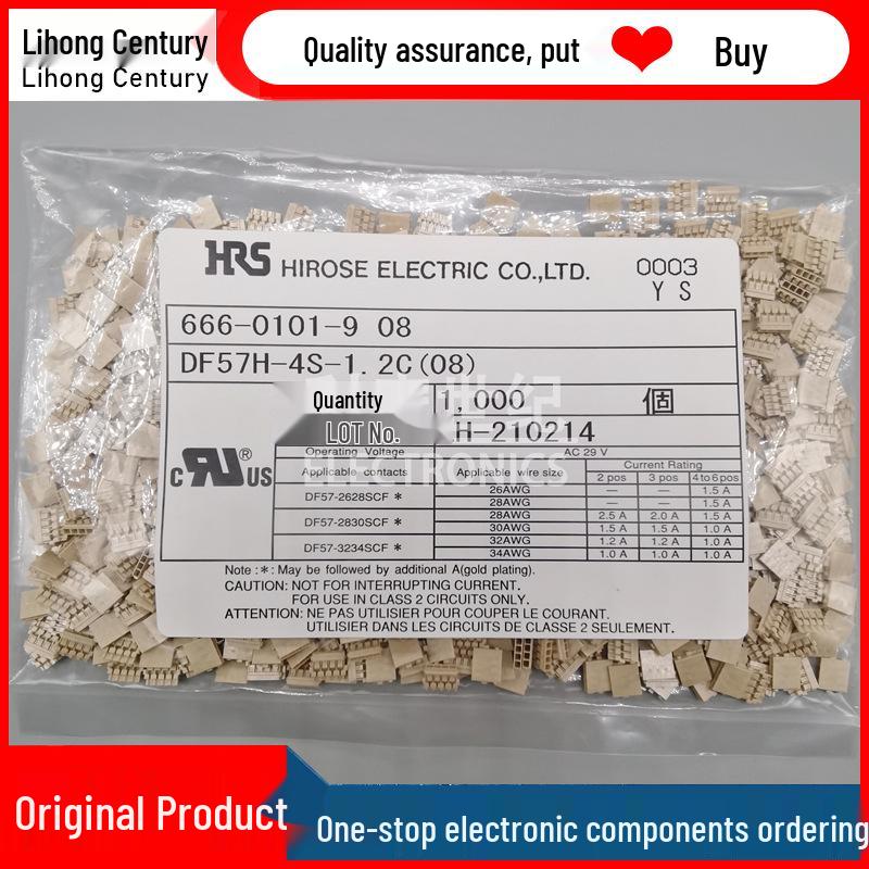 Hirose DF57H-4S-1.2C Beige 4-Pin Connector, 1.2mm Pitch, Plastic Housing