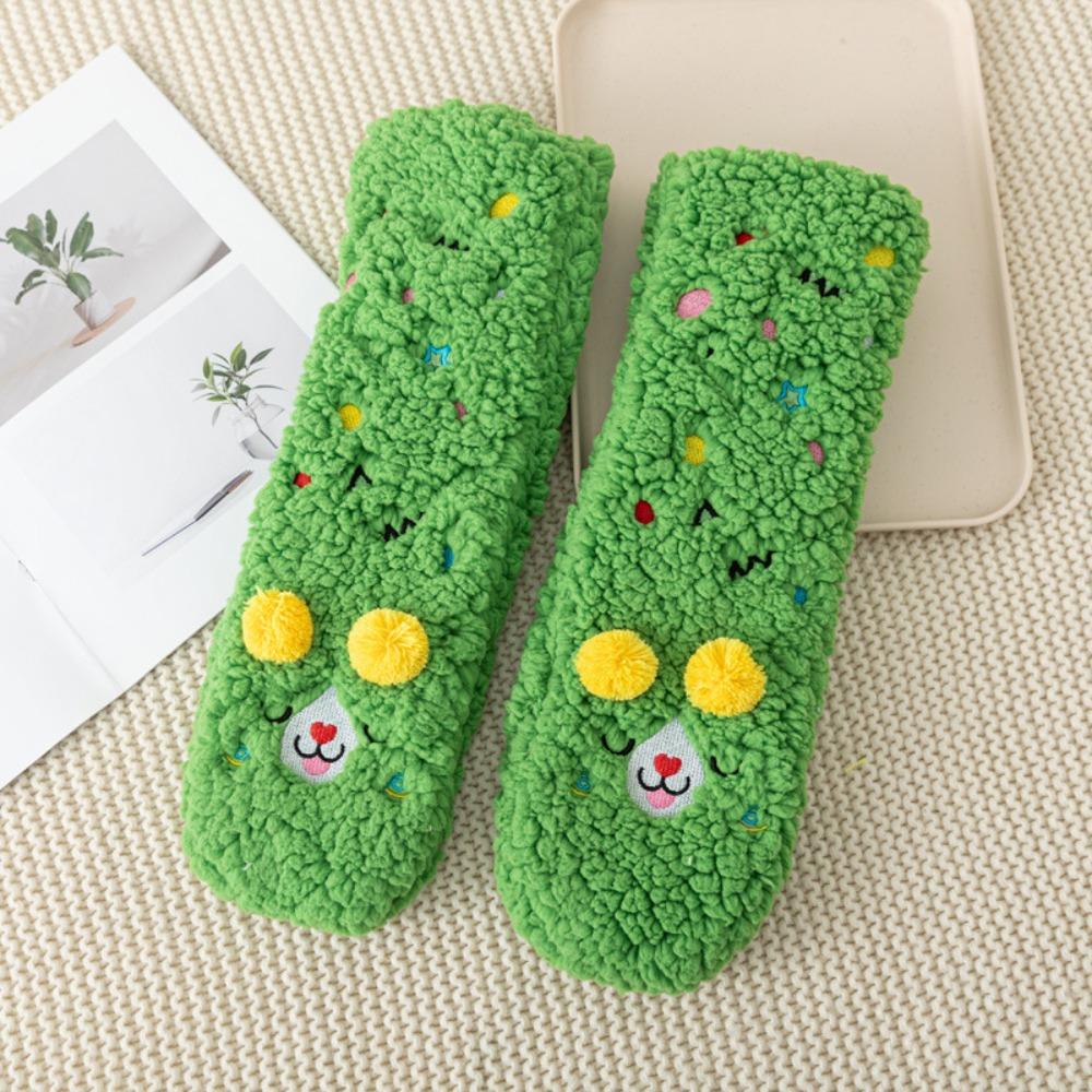 Mid Tube Thickened Floor Socks Plush Fleece Sock Women Soft Sleeping Slipper Socks Men Women