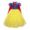 Kids Princess Costume Girls Elsa Anna Dress Carnival Cosplay Snow White Aurora Moana Rapunzel Mermaid Belle Party Outfits