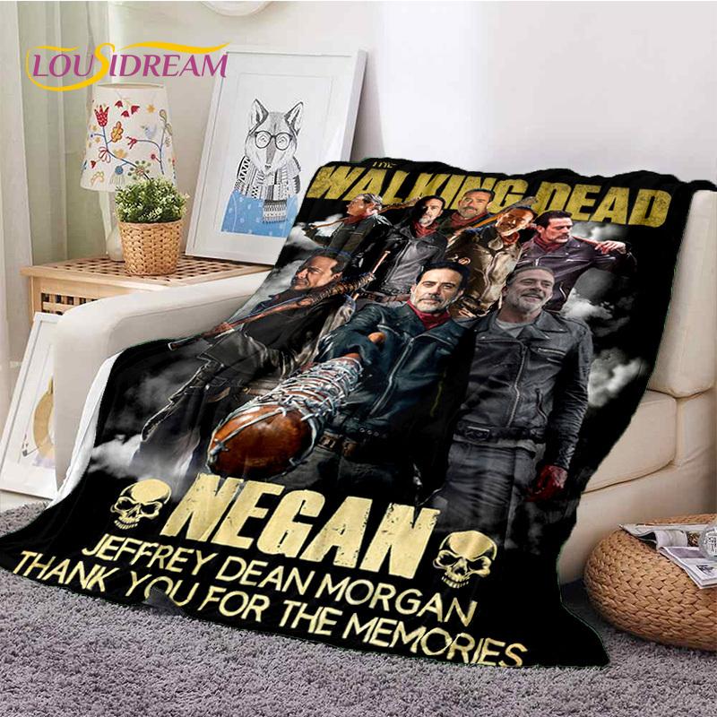 Ходячие мертвецы Линкольн TWD Мягкие одеяла, Теплое плед-покрывало, Уютное одеяло для пикника, кроватей, дивана, дома, спальни, подарок